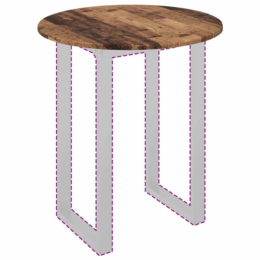 Plateau de table Bois ancien 60 x 60 x 1.5 cm Bois d'ingénierie - XIOS