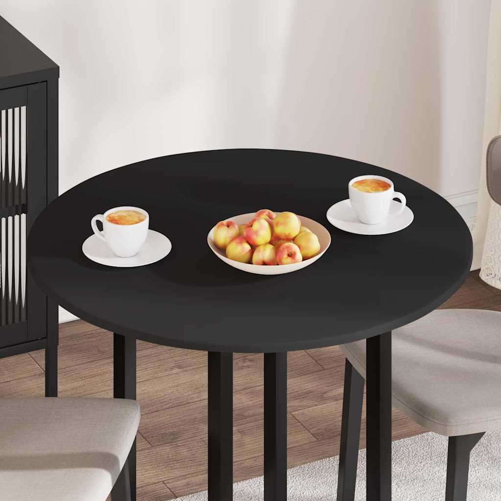 Plateau de table Noir 80 x 80 x 1.5 cm Bois d'ingénierie - XIOS