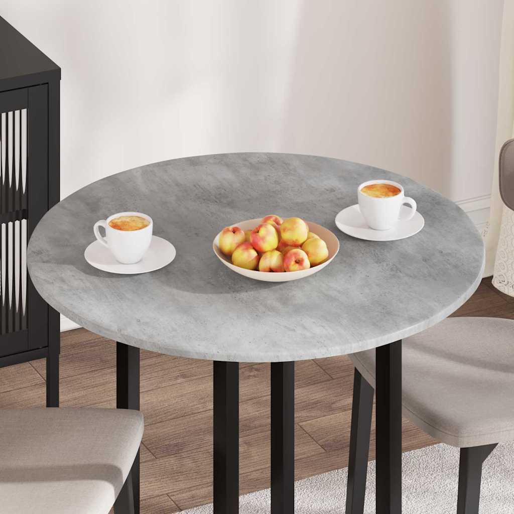 Plateau de table Gris béton 80 x 80 x 1.5 cm Bois d'ingénierie - XIOS