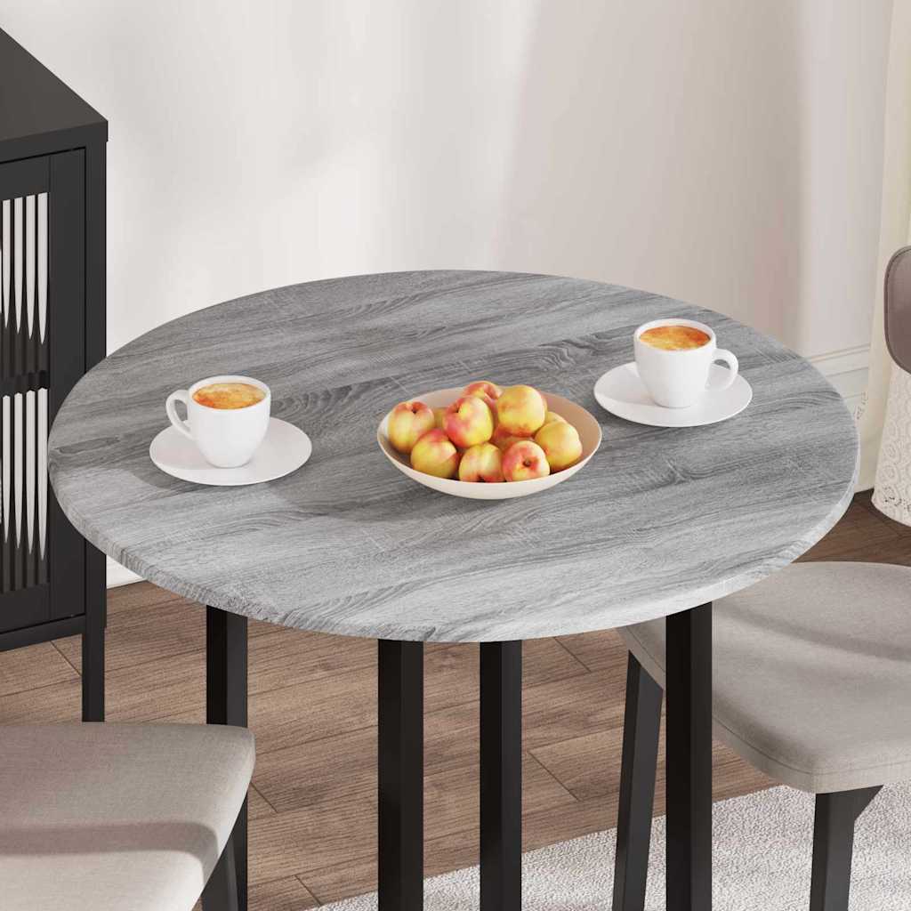 Plateau de table Sonoma gris 80 x 80 x 1.5 cm Bois d'ingénierie - XIOS