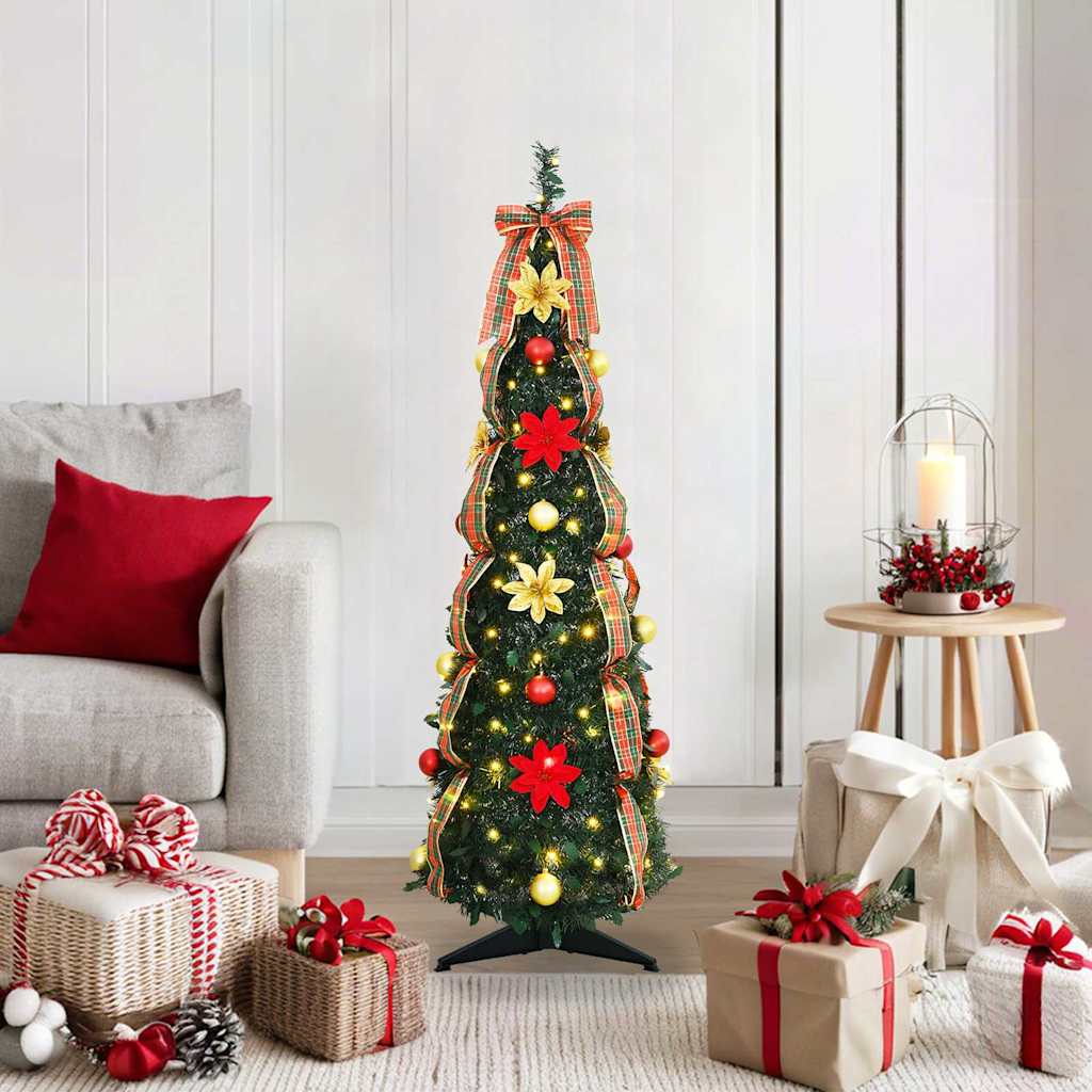 Sapin de Noël artificiel avec 50 LED Vert 120 cm PVC - XIOS