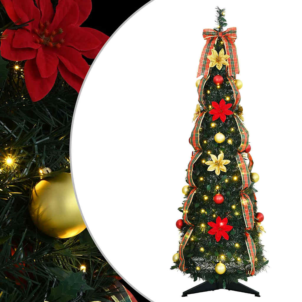 Sapin de Noël artificiel avec 50 LED Vert 120 cm PVC - XIOS