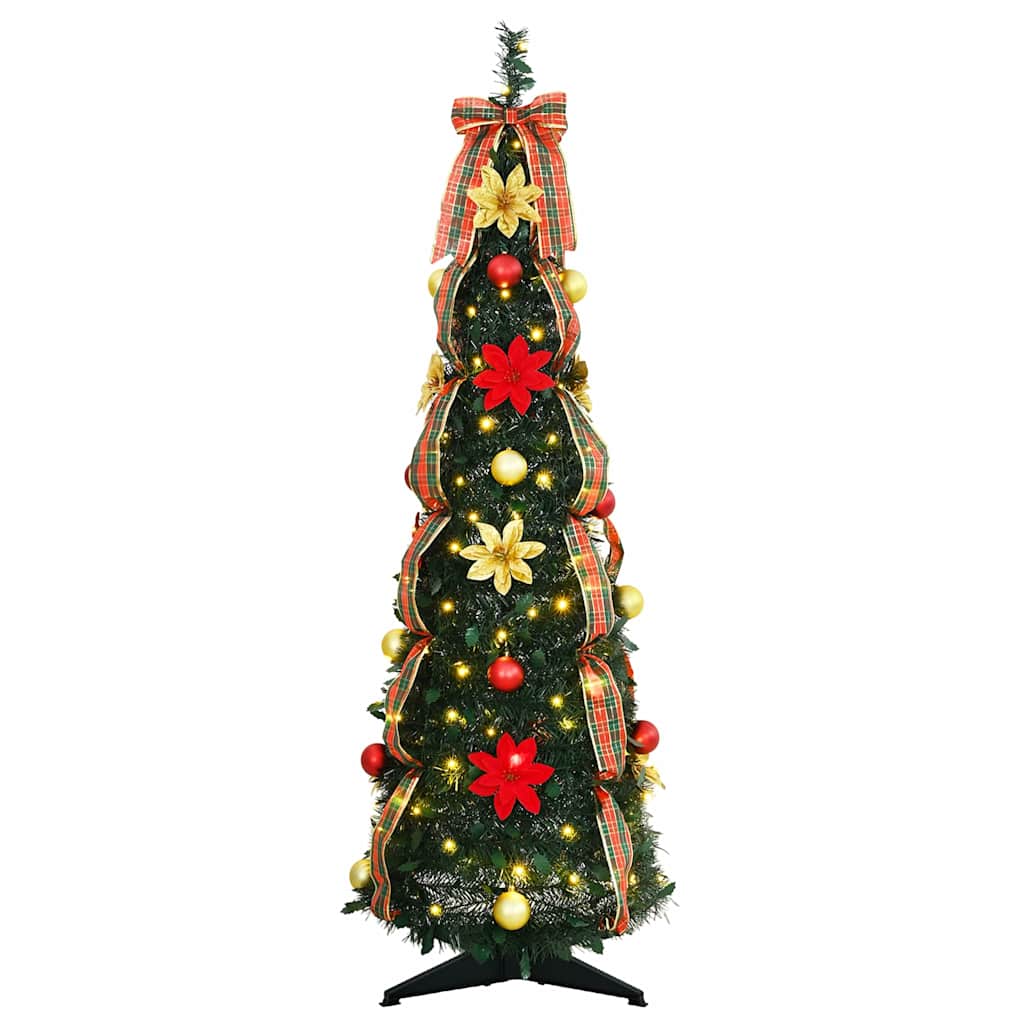 Sapin de Noël artificiel avec 50 LED Vert 120 cm PVC - XIOS