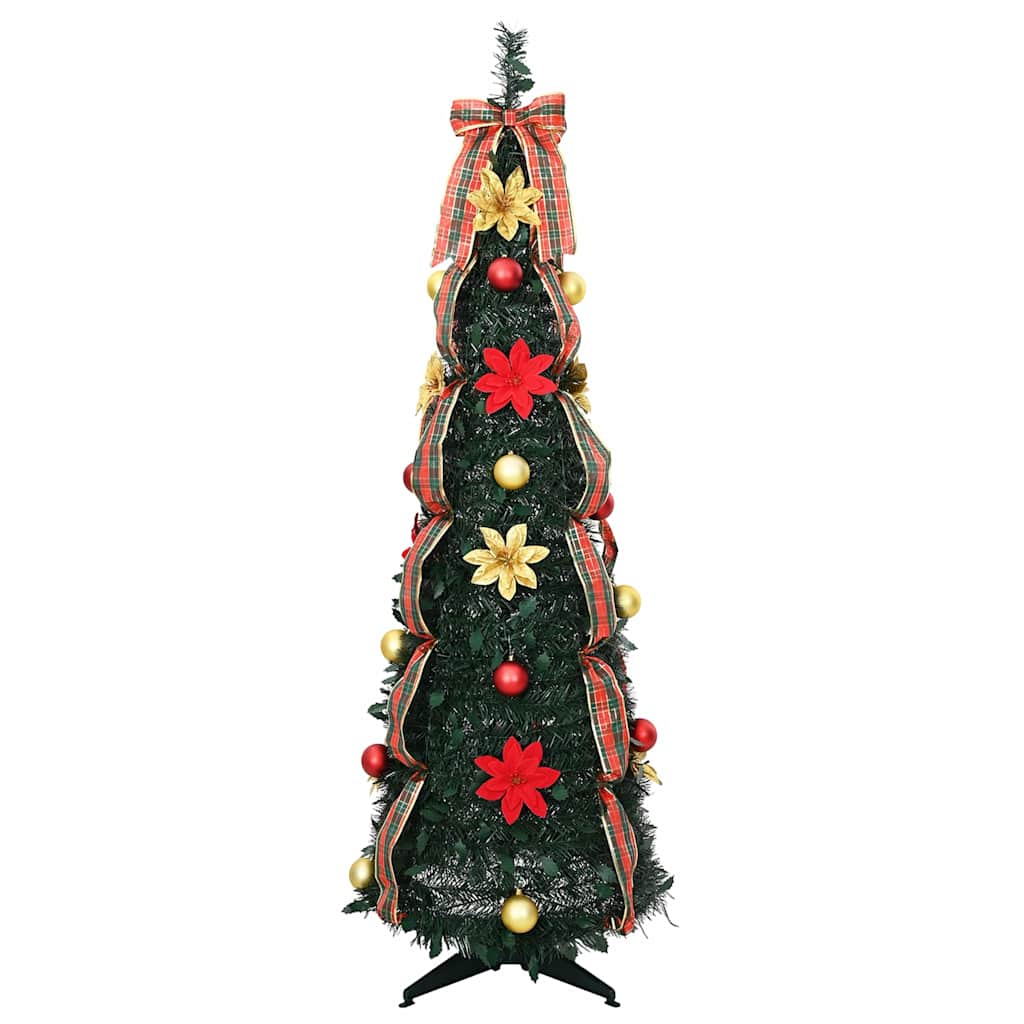 Sapin de Noël artificiel avec 100 LED Vert 150 cm PVC - XIOS