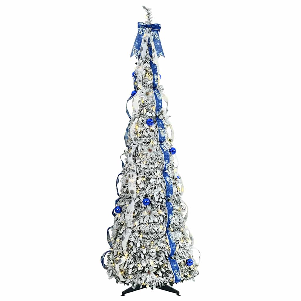 Sapin de Noël artificiel avec 150 LED Vert 180 cm PVC - XIOS