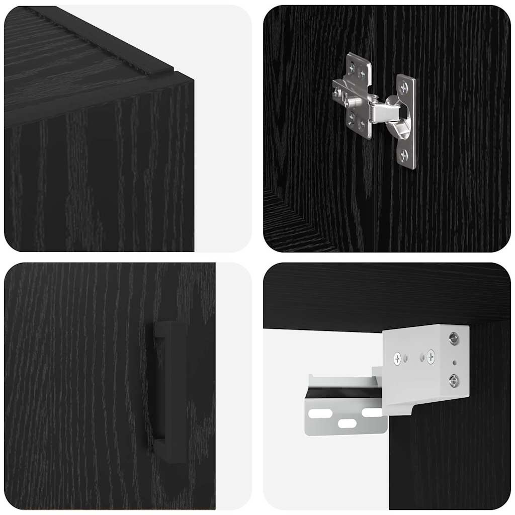 Armoires Murailles 2 pcs Chêne noir 69,5 x 34 x 90 cm - XIOS