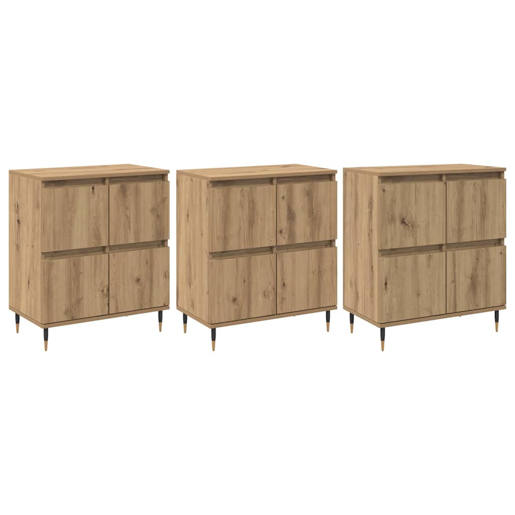 Buffets 3 pcs chêne artisanal 180 x 35 x 70 cm - XIOS