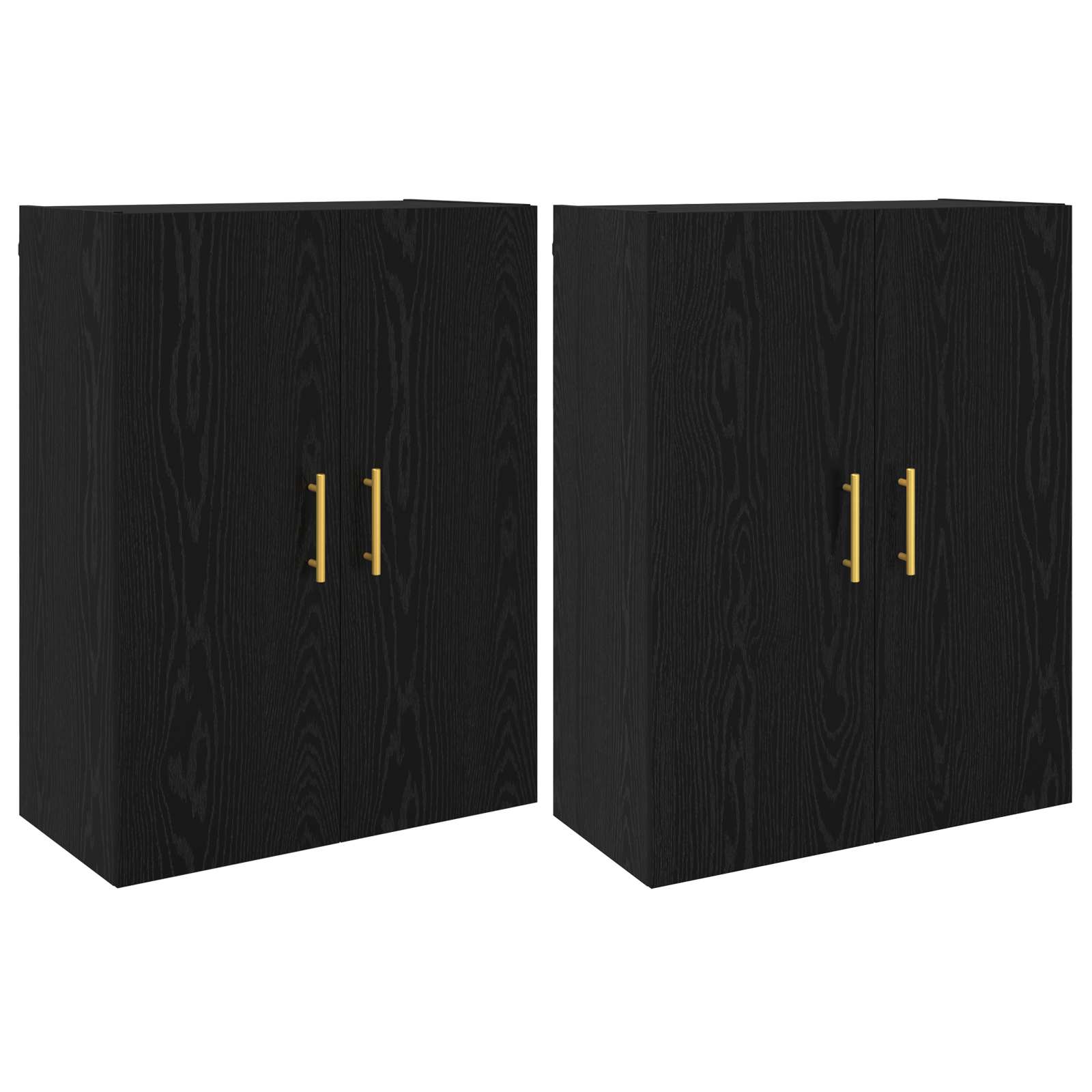 Armoire Murale Montage mural 2 pcs Chêne noir 69,5 x 34 x 90 cm - XIOS