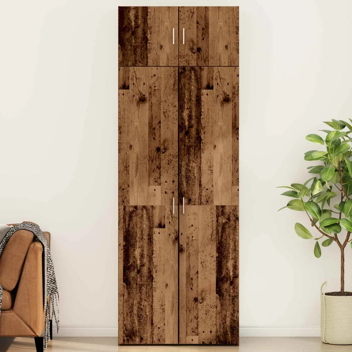Armoire de rangement 2 pc Bois ancien 80 x 42,5 x 225 cm - XIOS
