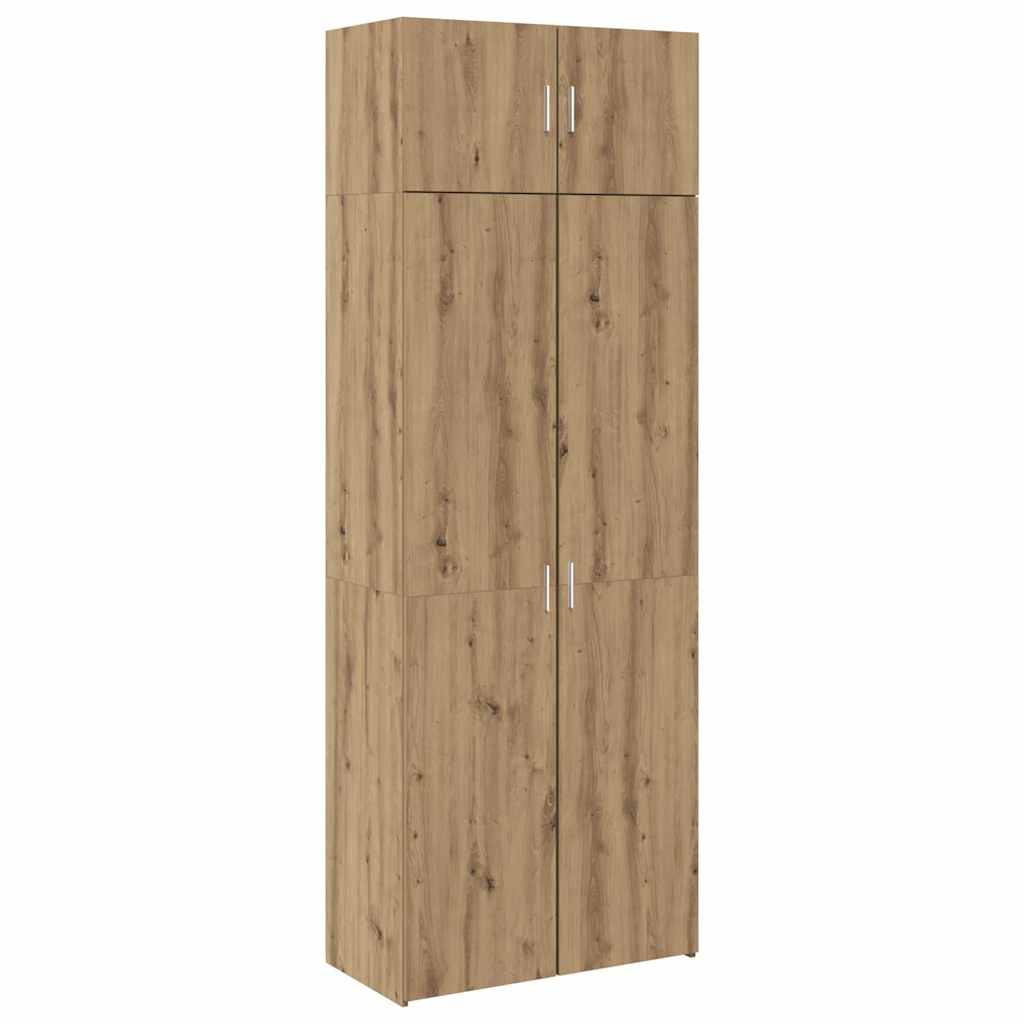 Armoire de rangement chêne artisanal 80 x 42,5 x 225 cm - XIOS