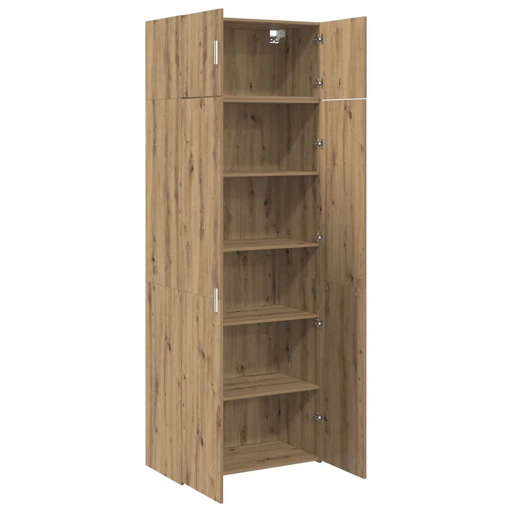 Armoire de rangement chêne artisanal 80 x 42,5 x 225 cm - XIOS