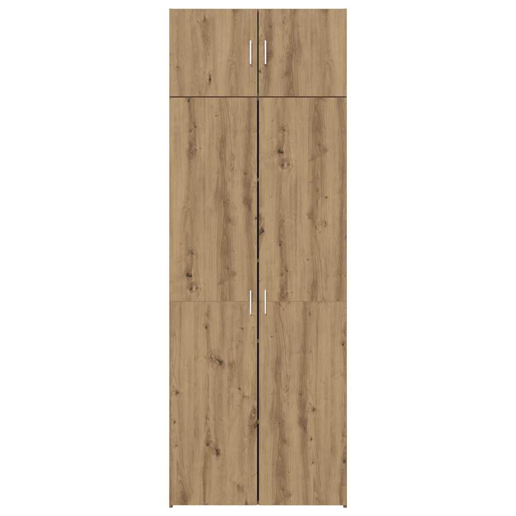 Armoire de rangement chêne artisanal 80 x 42,5 x 225 cm - XIOS