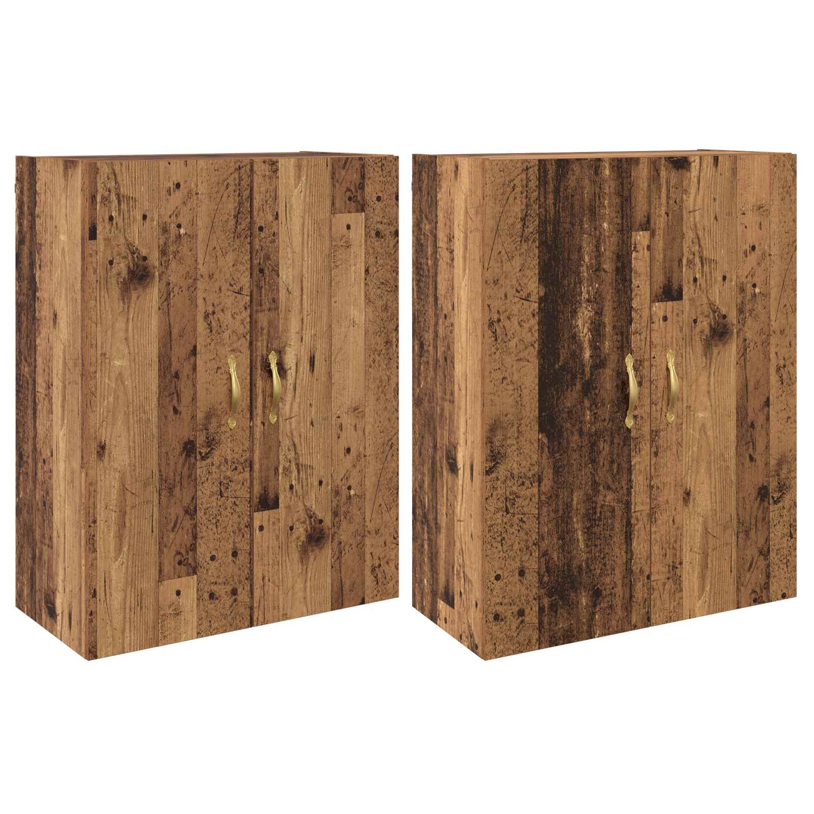 Armoire Murale 2 pcs Bois ancien 69,5 x 34 x 90 cm - XIOS