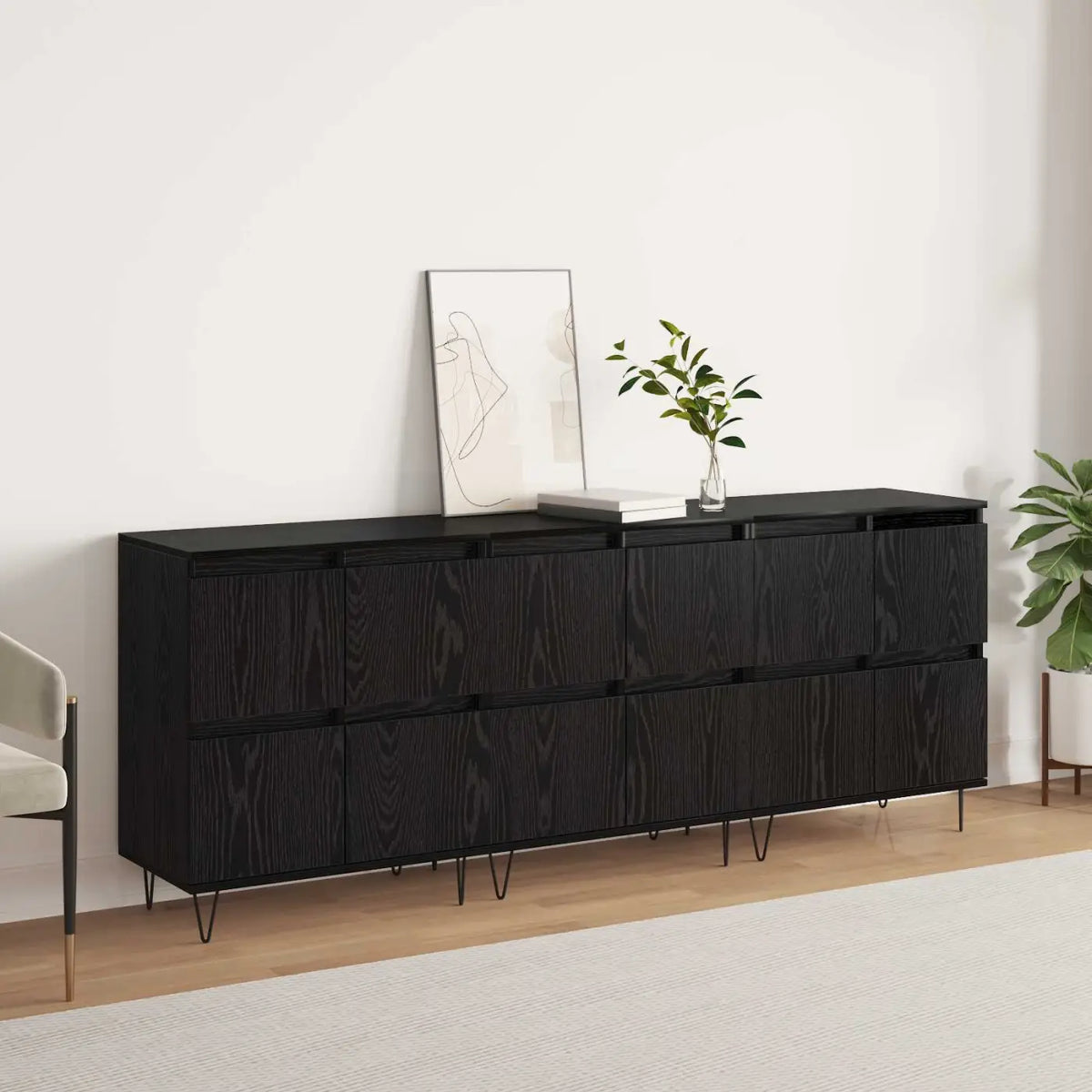 Buffets 3 pc Chêne noir - XIOS