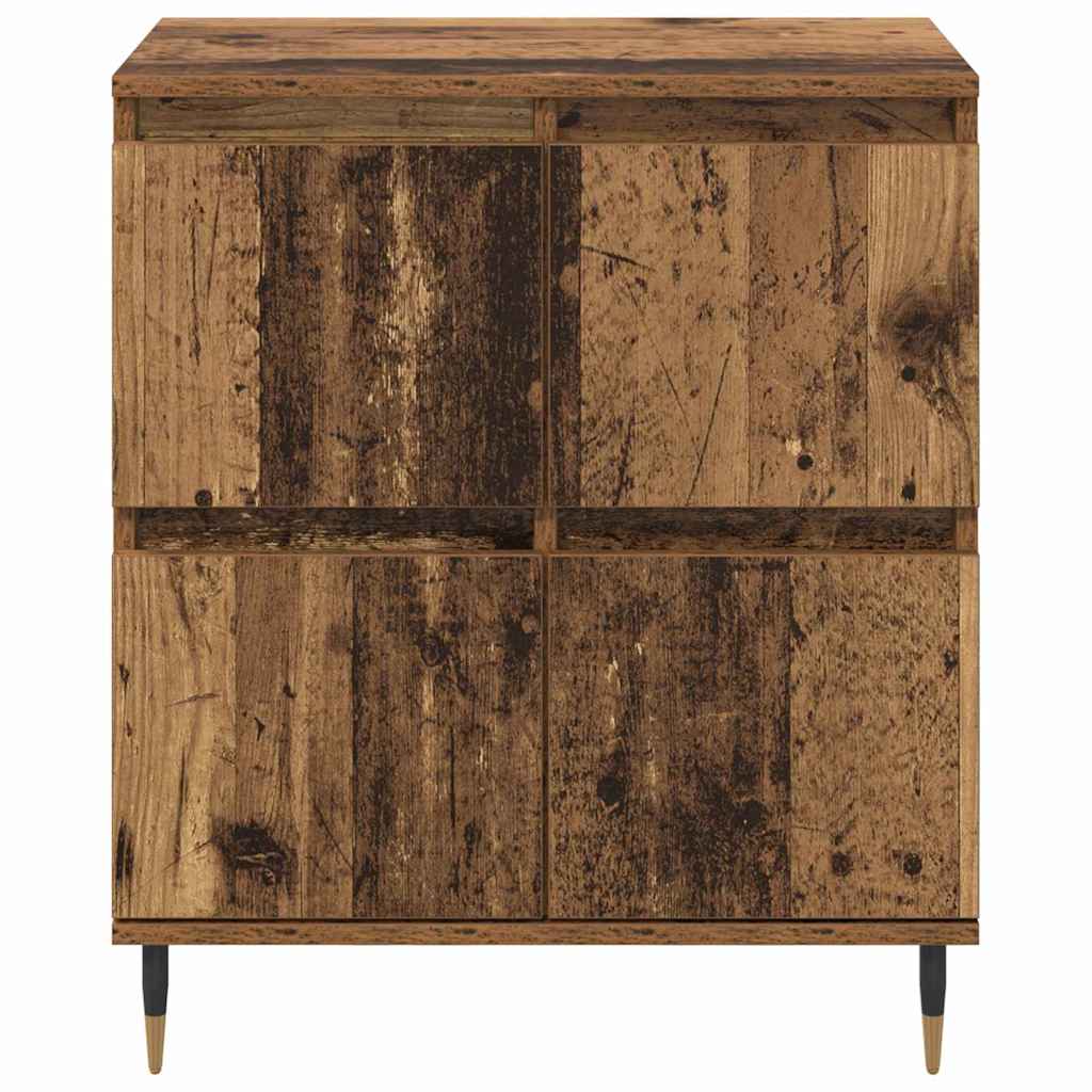 Buffets 2 pcs Bois ancien 120 x 35 x 70 cm Bois d'ingénierie - XIOS