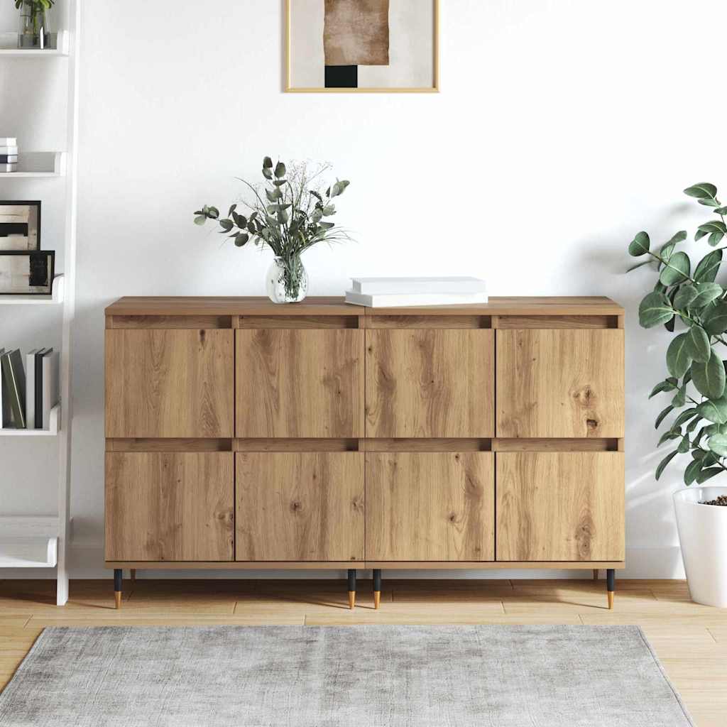 Buffets 2 pcs chêne artisanal 120 x 35 x 70 cm - XIOS
