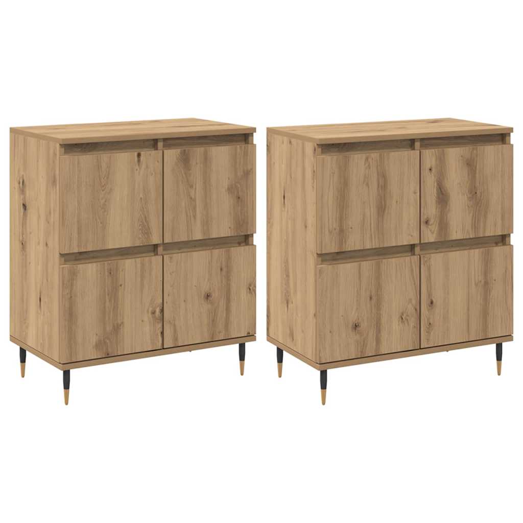 Buffets 2 pcs chêne artisanal 120 x 35 x 70 cm - XIOS