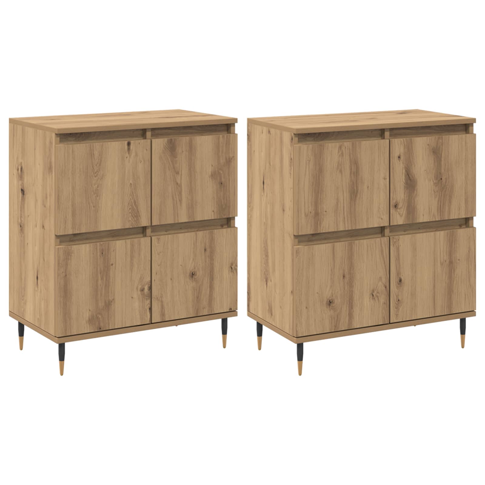 Armoire de rangement 2 pcs Chêne artisanal 60 x 35 x 70 cm - XIOS