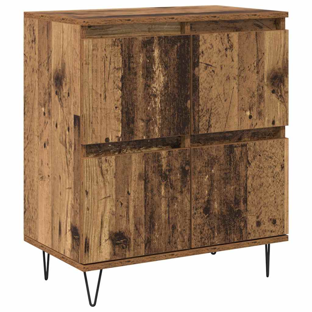 Buffets 2 pcs Bois ancien 120 x 35 x 70 cm Bois d'ingénierie - XIOS