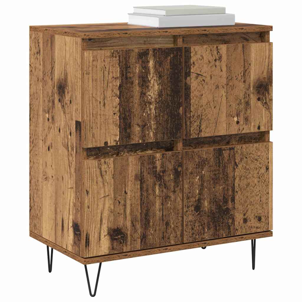 Buffets 2 pcs Bois ancien 120 x 35 x 70 cm Bois d'ingénierie - XIOS