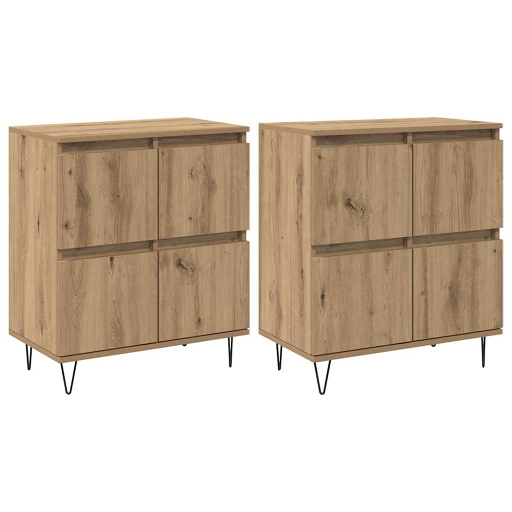 Buffets 2 pcs chêne artisanal 120 x 35 x 70 cm - XIOS