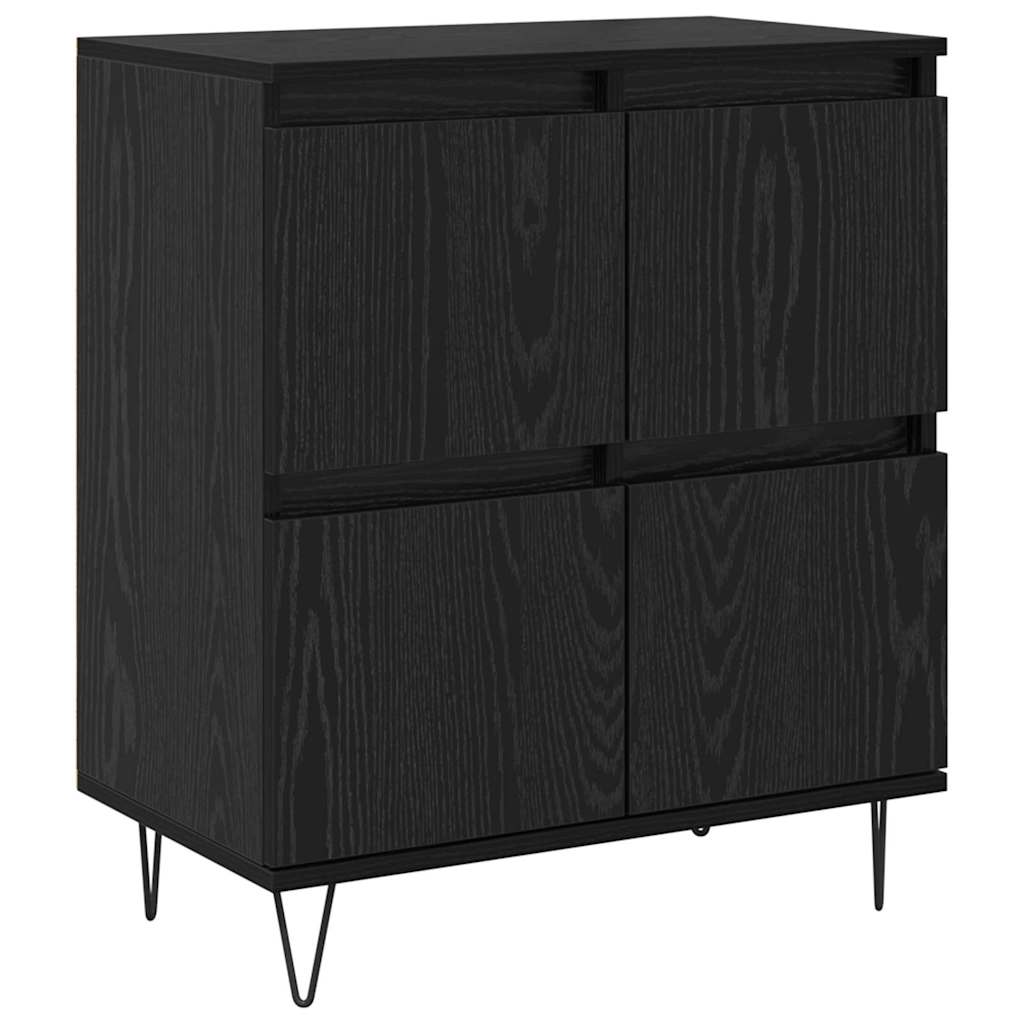 Buffets 2 pcs Chêne noir 120 x 35 x 70 cm Bois d'ingénierie - XIOS