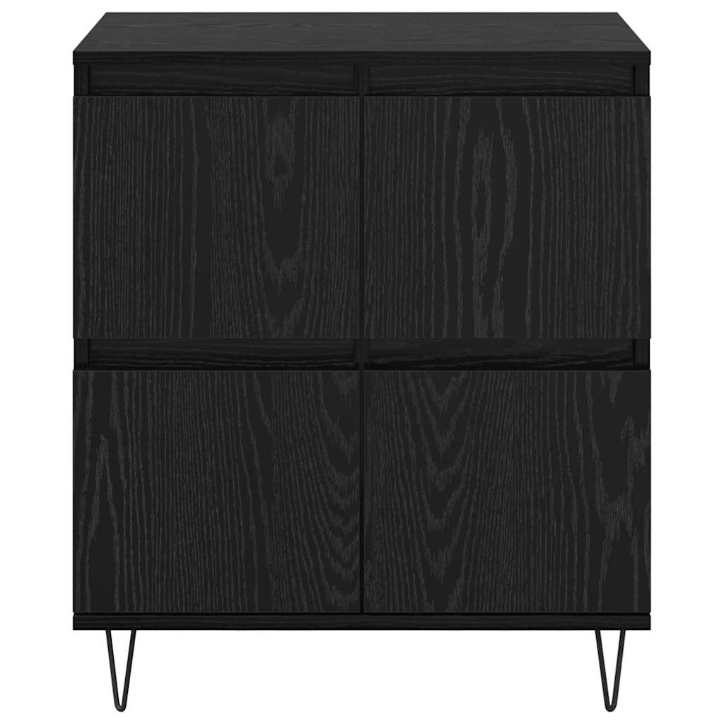 Buffets 2 pcs Chêne noir 120 x 35 x 70 cm Bois d'ingénierie - XIOS