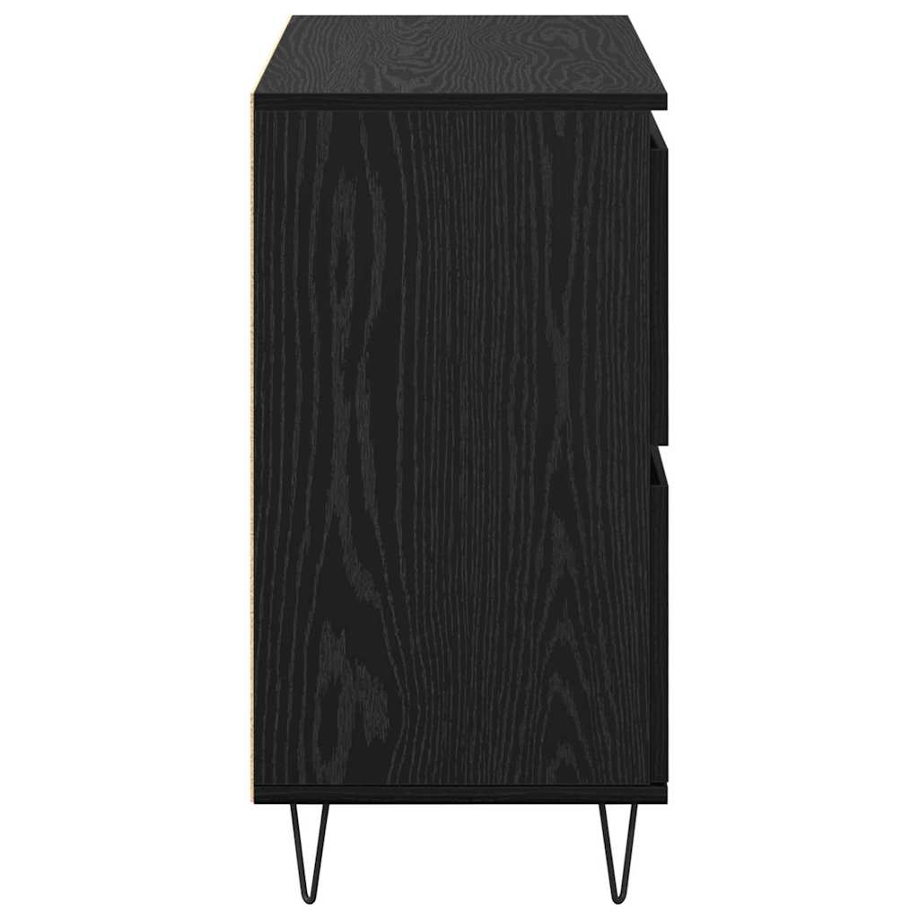 Buffets 2 pcs Chêne noir 120 x 35 x 70 cm Bois d'ingénierie - XIOS