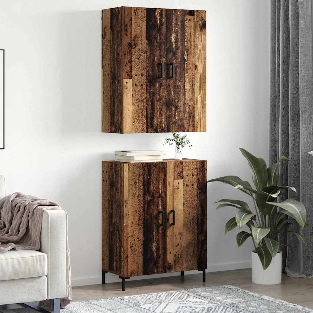 Haut Armoire Bois ancien 69,5 x 34 x 180 cm Bois d'ingénierie - XIOS