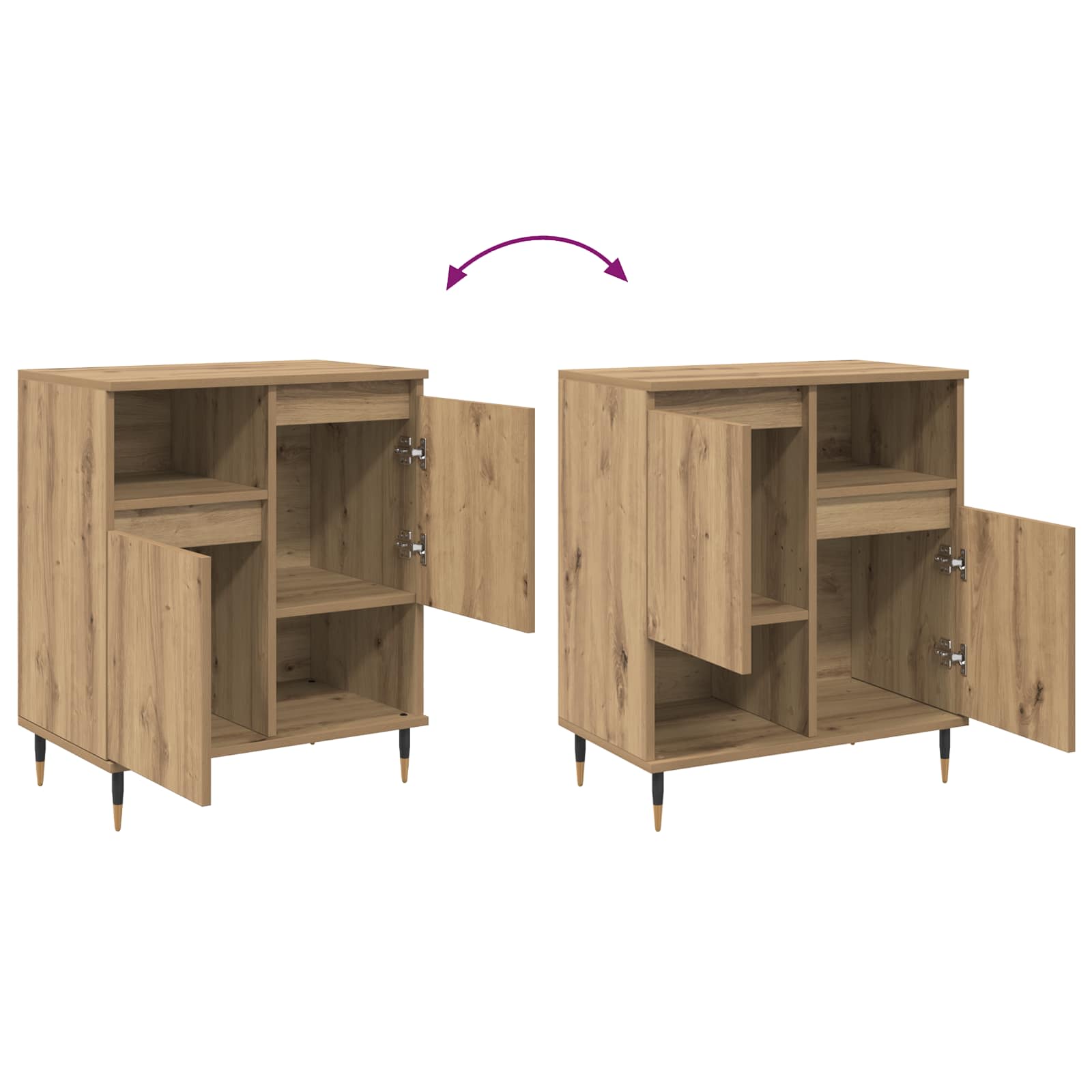 Buffets 3 pcs Chêne artisanal - XIOS
