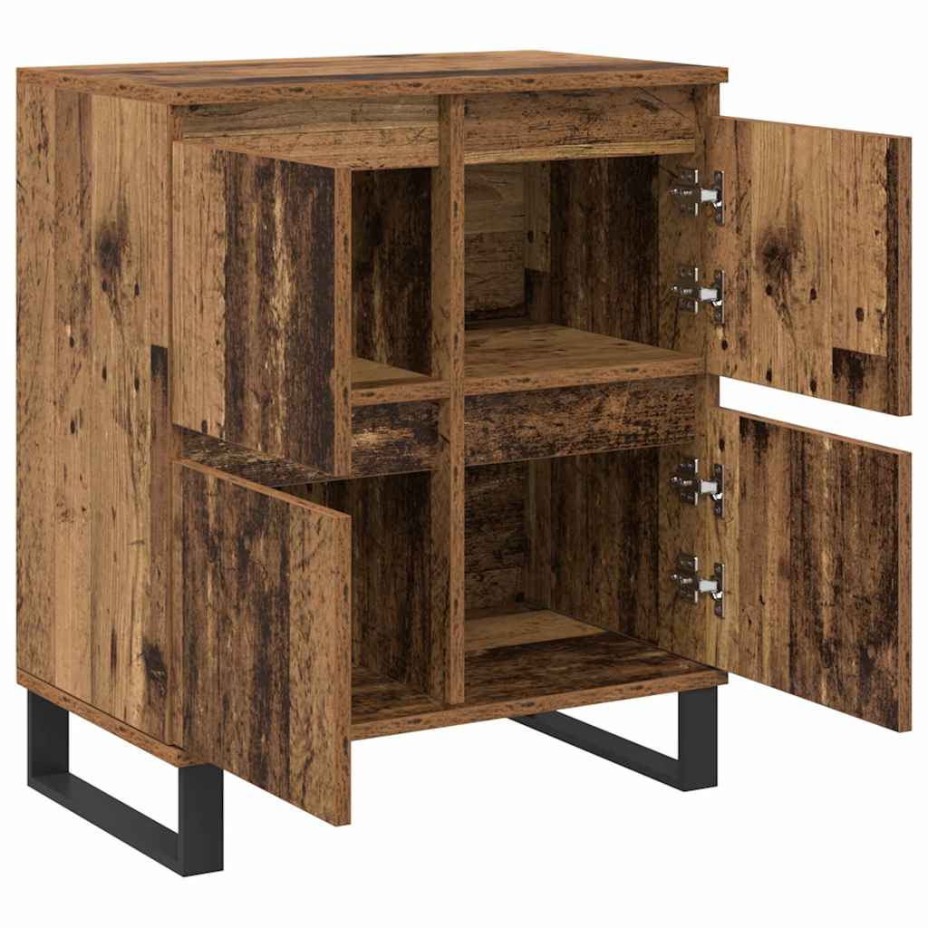 Buffets 2 pcs Bois ancien 120 x 35 x 70 cm Bois d'ingénierie - XIOS