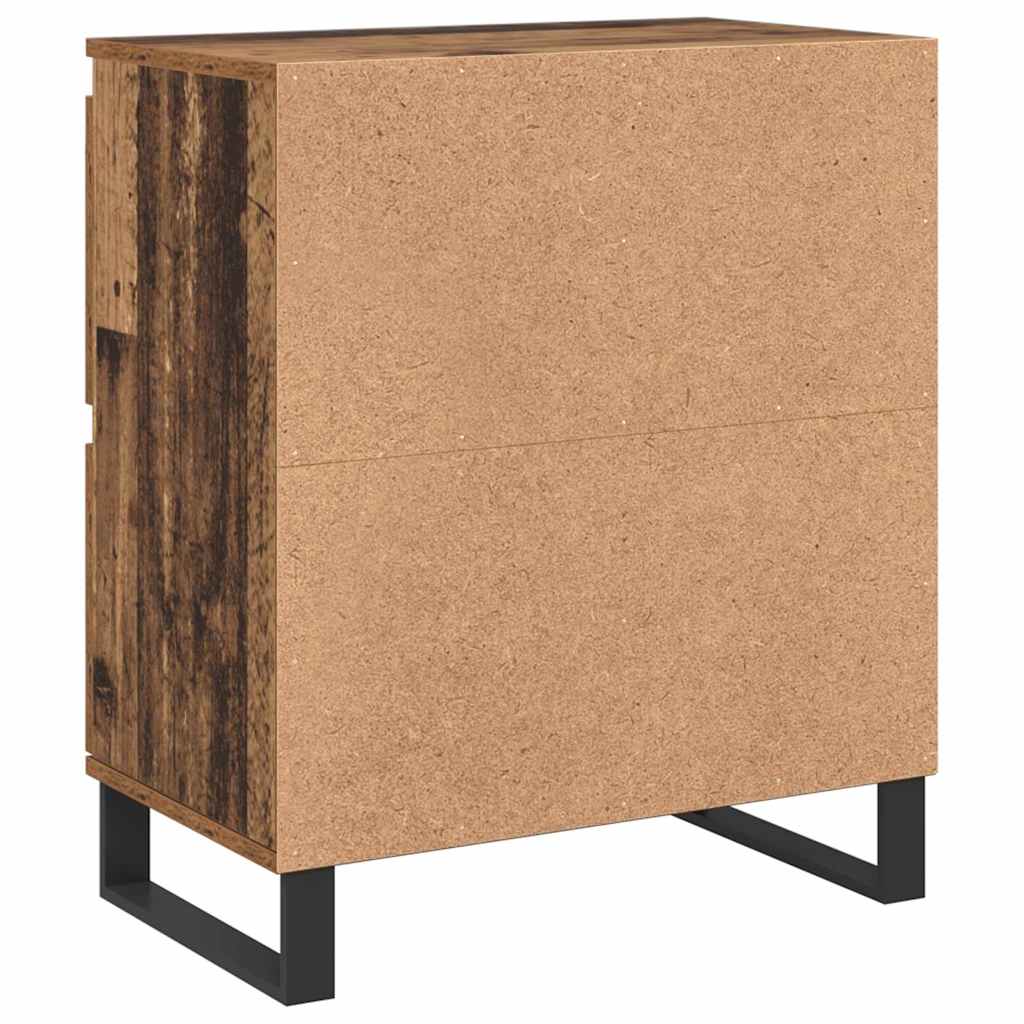 Buffets 2 pcs Bois ancien 120 x 35 x 70 cm Bois d'ingénierie - XIOS