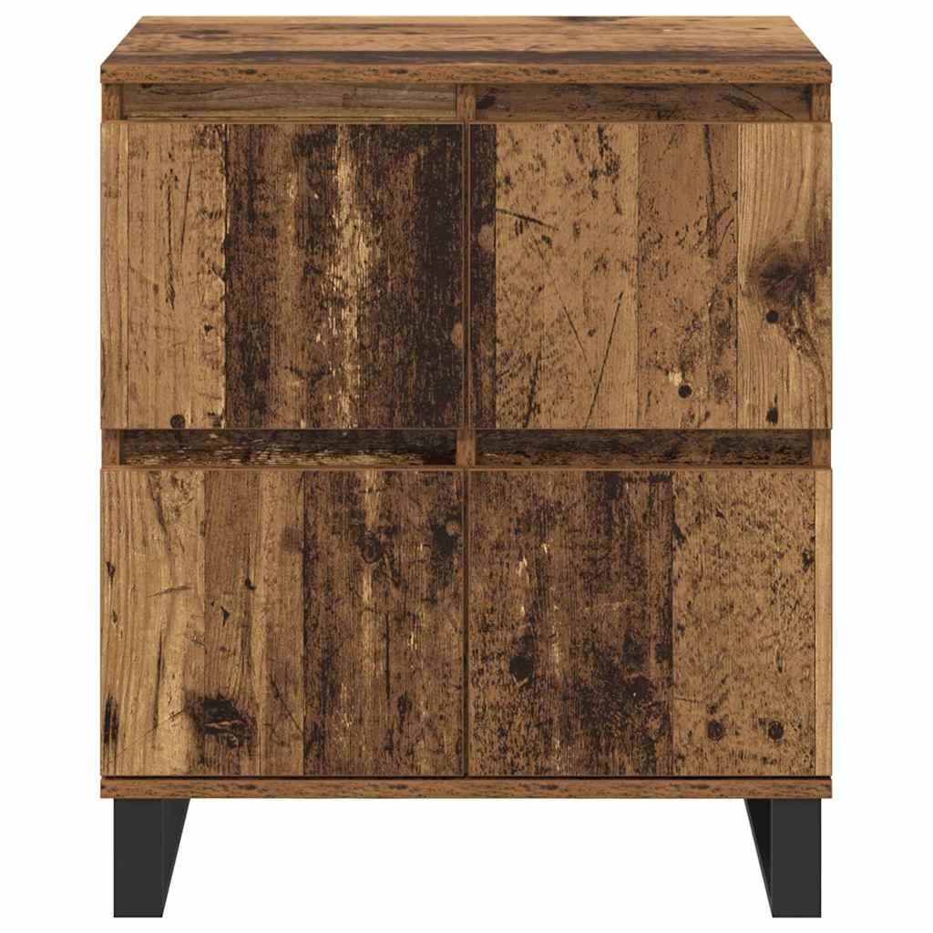 Buffets 2 pcs Bois ancien 120 x 35 x 70 cm Bois d'ingénierie - XIOS