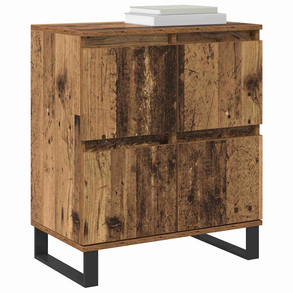 Buffets 2 pcs Bois ancien 120 x 35 x 70 cm Bois d'ingénierie - XIOS