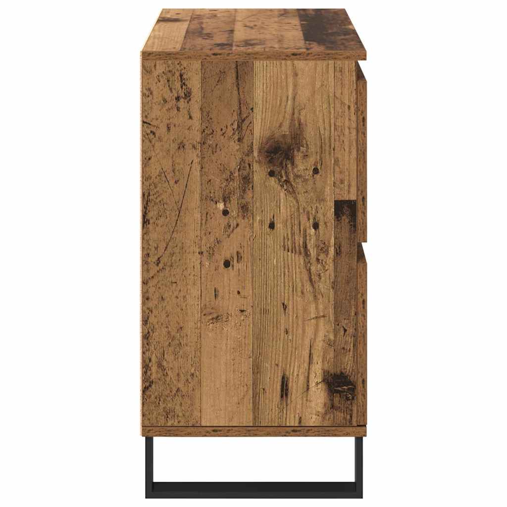 Buffets 2 pcs Bois ancien 120 x 35 x 70 cm Bois d'ingénierie - XIOS