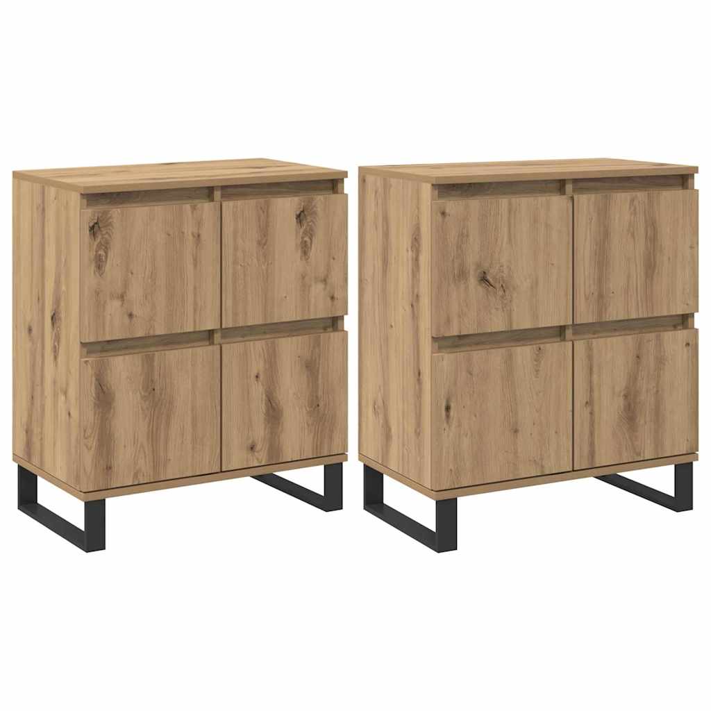 Buffets 2 pcs chêne artisanal 120 x 35 x 70 cm - XIOS