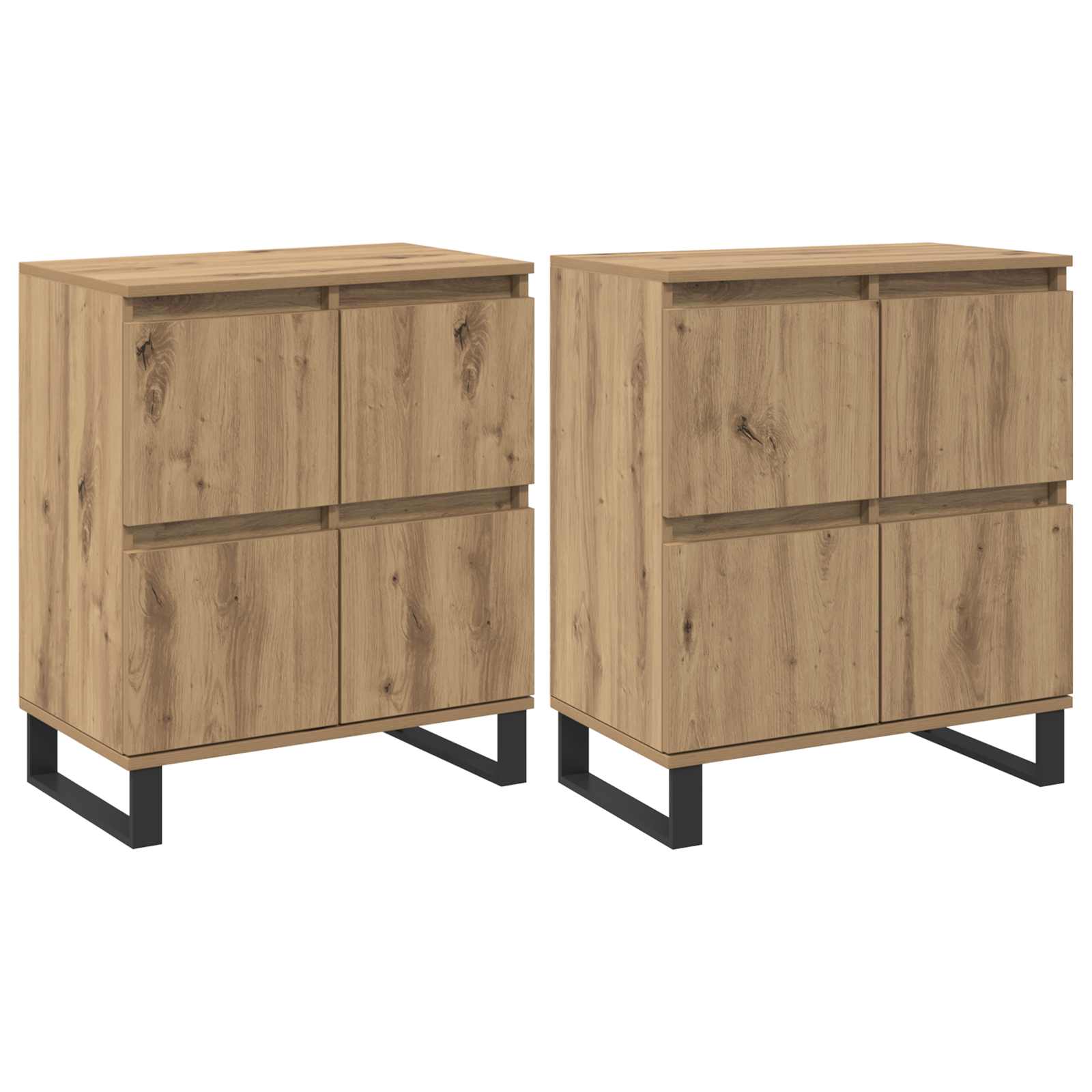 Buffet 2 pcs Chêne artisanal 60 x 35 x 70 cm - XIOS