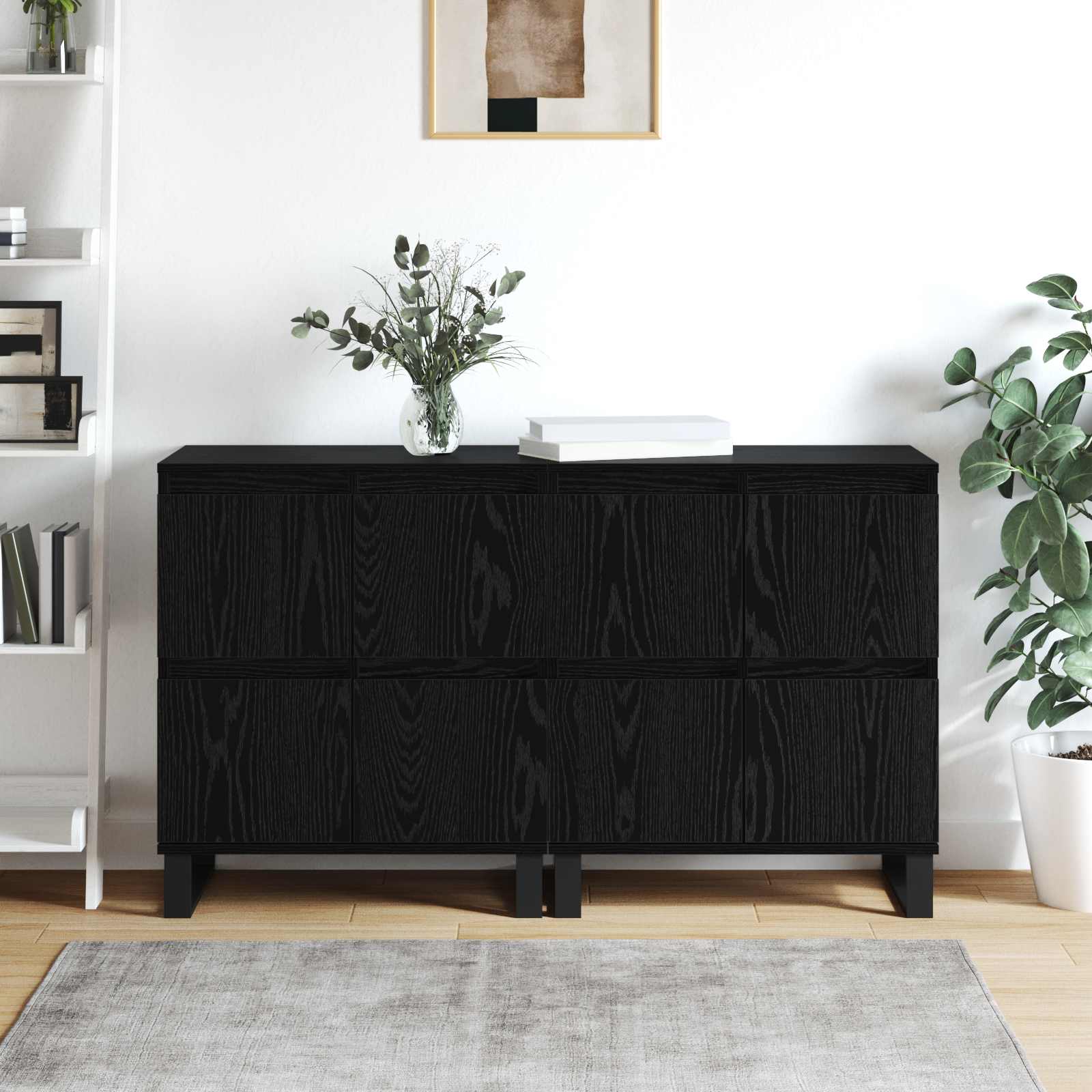 Buffet 2 pcs Chêne noir 60 x 35 x 70 cm - XIOS