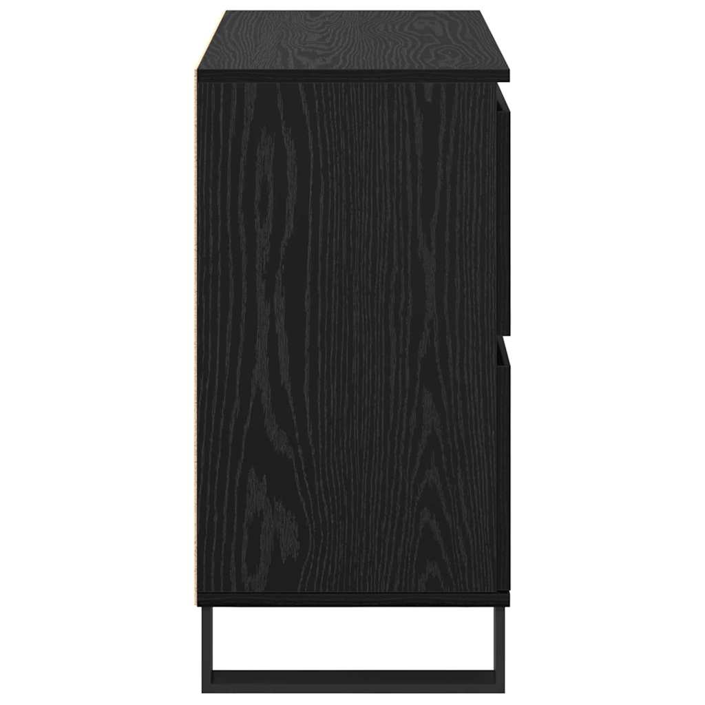 Buffets 2 pcs Chêne noir 120 x 35 x 70 cm Bois d'ingénierie - XIOS