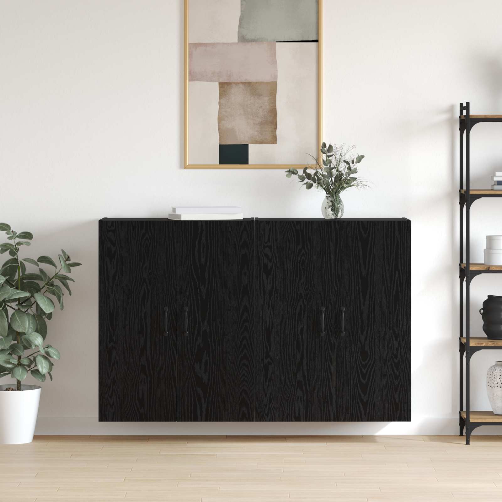 Armoire Murale Montage mural 2 pcs Chêne noir 69,5 x 34 x 90 cm - XIOS