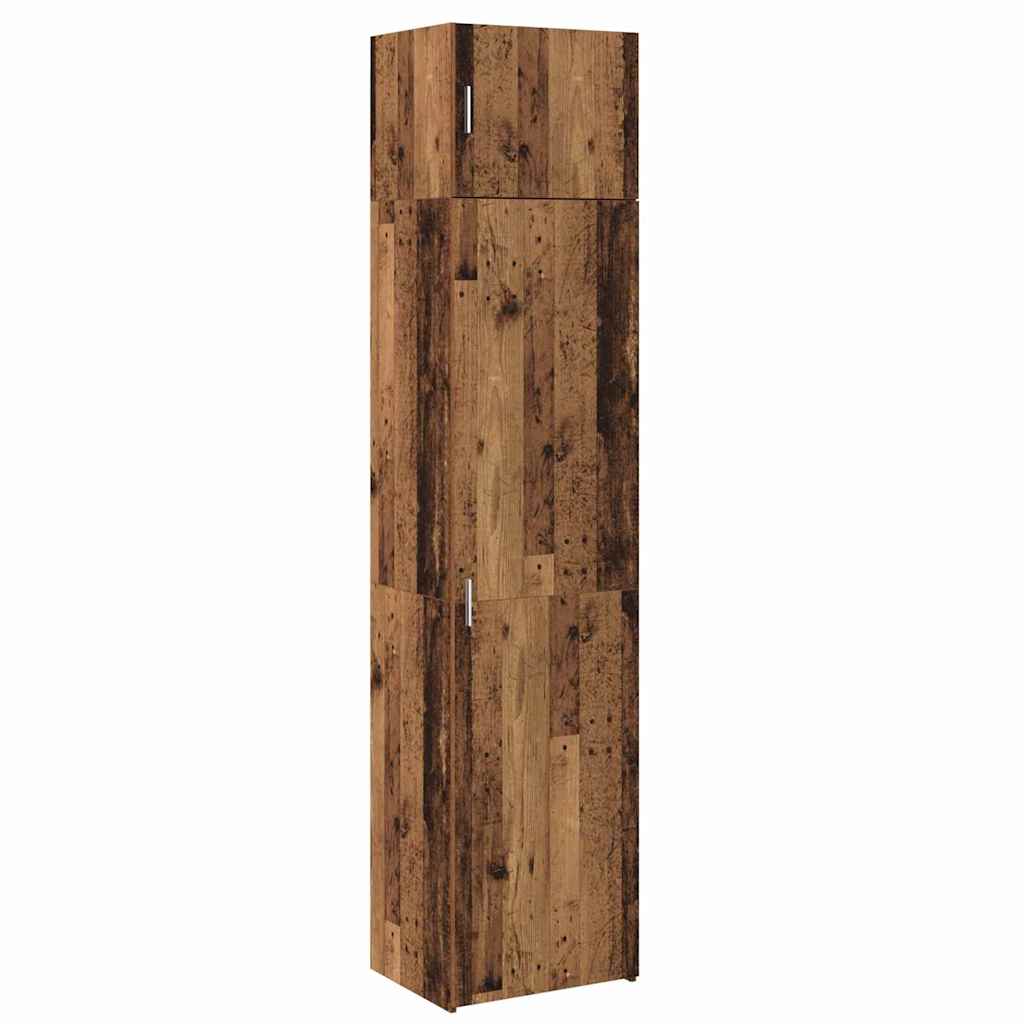 Armoire de rangement Montage mural Bois ancien 50 x 41 x 225 cm - XIOS
