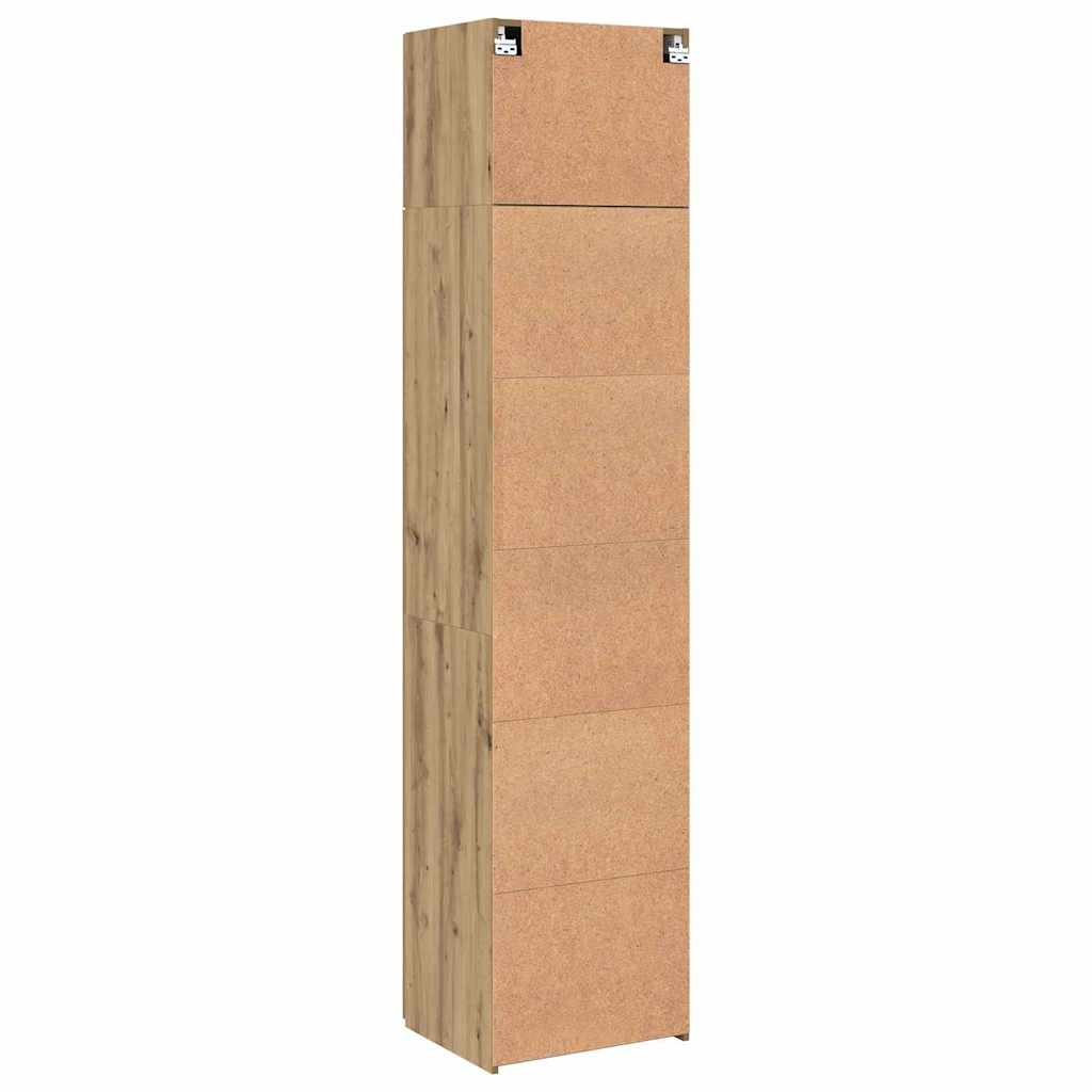 Armoire de rangement chêne artisanal 50 x 41 x 225 cm - XIOS