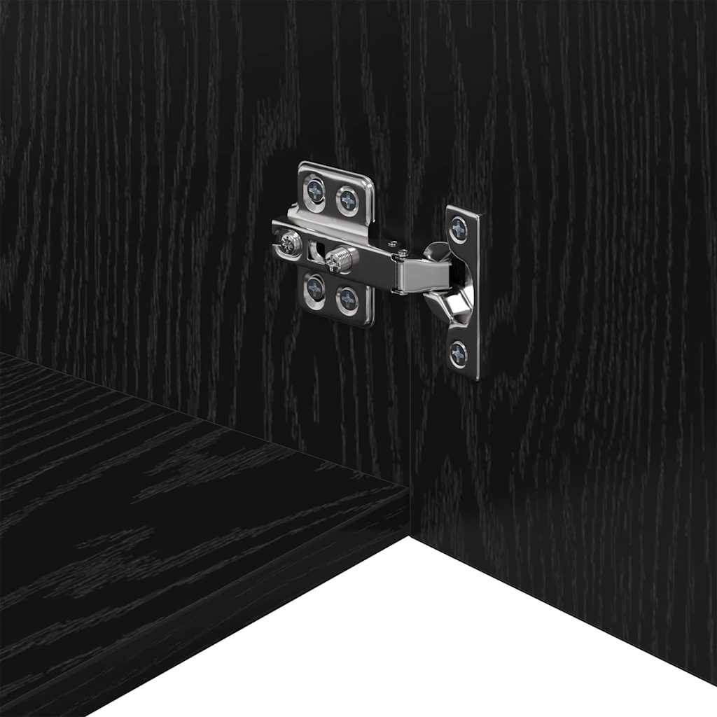 Armoire de rangement Montage mural Chêne noir 50 x 41 x 225 cm - XIOS