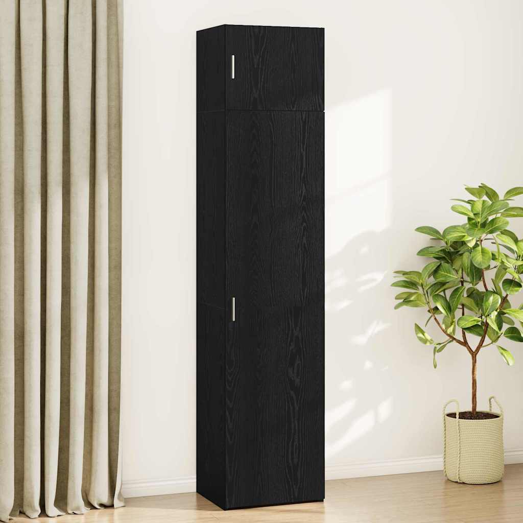 Armoire de rangement Montage mural Chêne noir 50 x 41 x 225 cm - XIOS