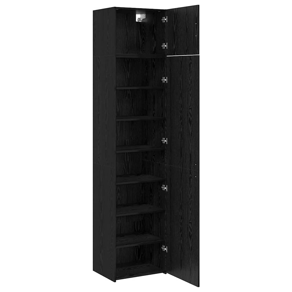 Armoire de rangement Montage mural Chêne noir 50 x 41 x 225 cm - XIOS