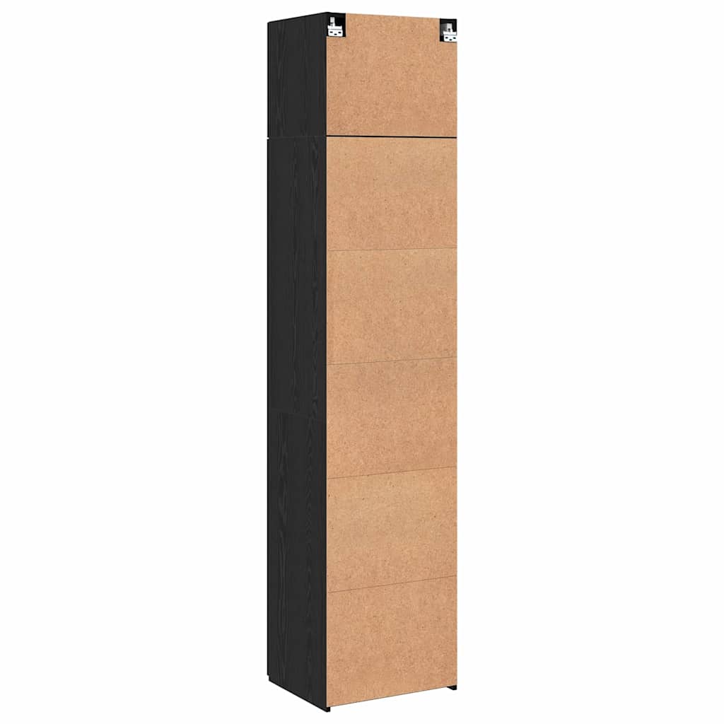 Armoire de rangement Montage mural Chêne noir 50 x 41 x 225 cm - XIOS