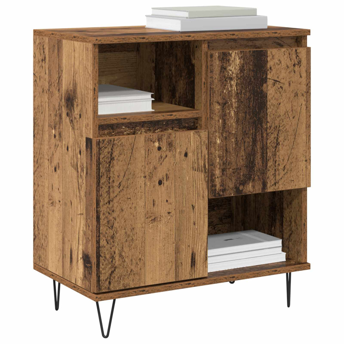 Buffet 3 pc Bois ancien 60 x 35 x 70 cm - XIOS