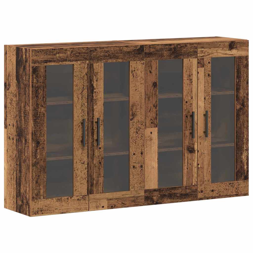 Armoires Murailles 2 pcs Bois ancien 69,5 x 34 x 90 cm - XIOS