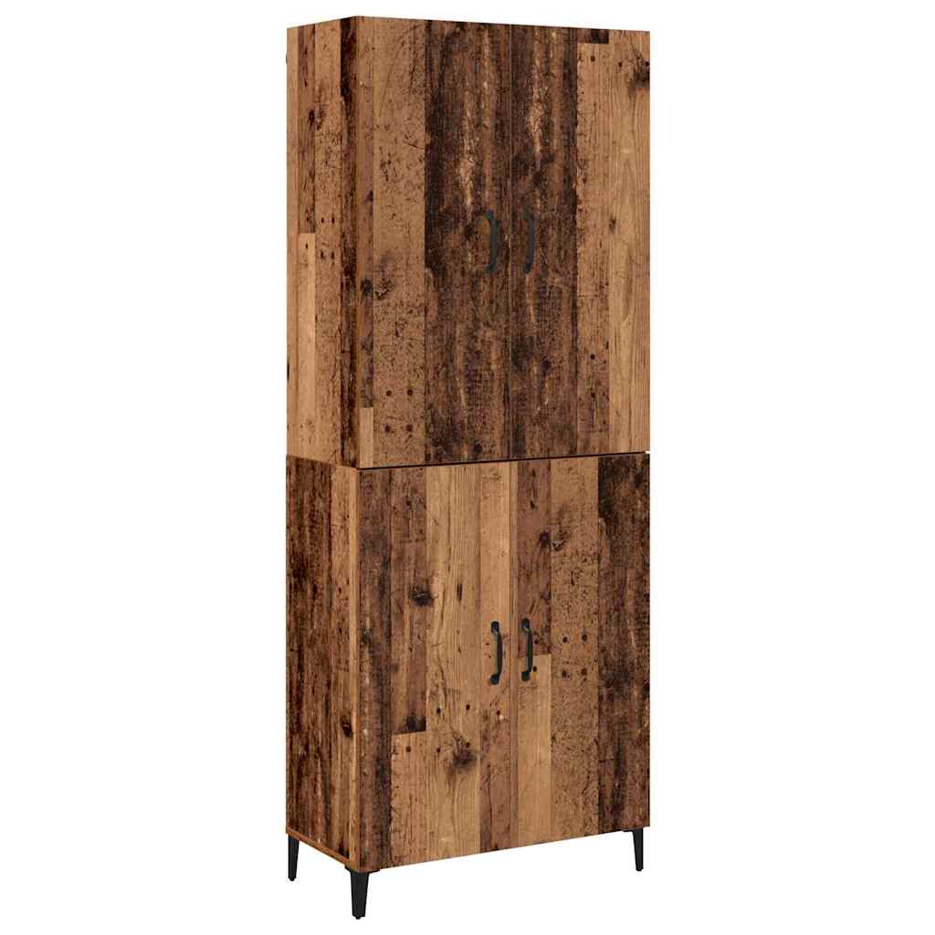 Haut Armoire 2 pcs Bois ancien 69,5 x 34 x 180 cm - XIOS