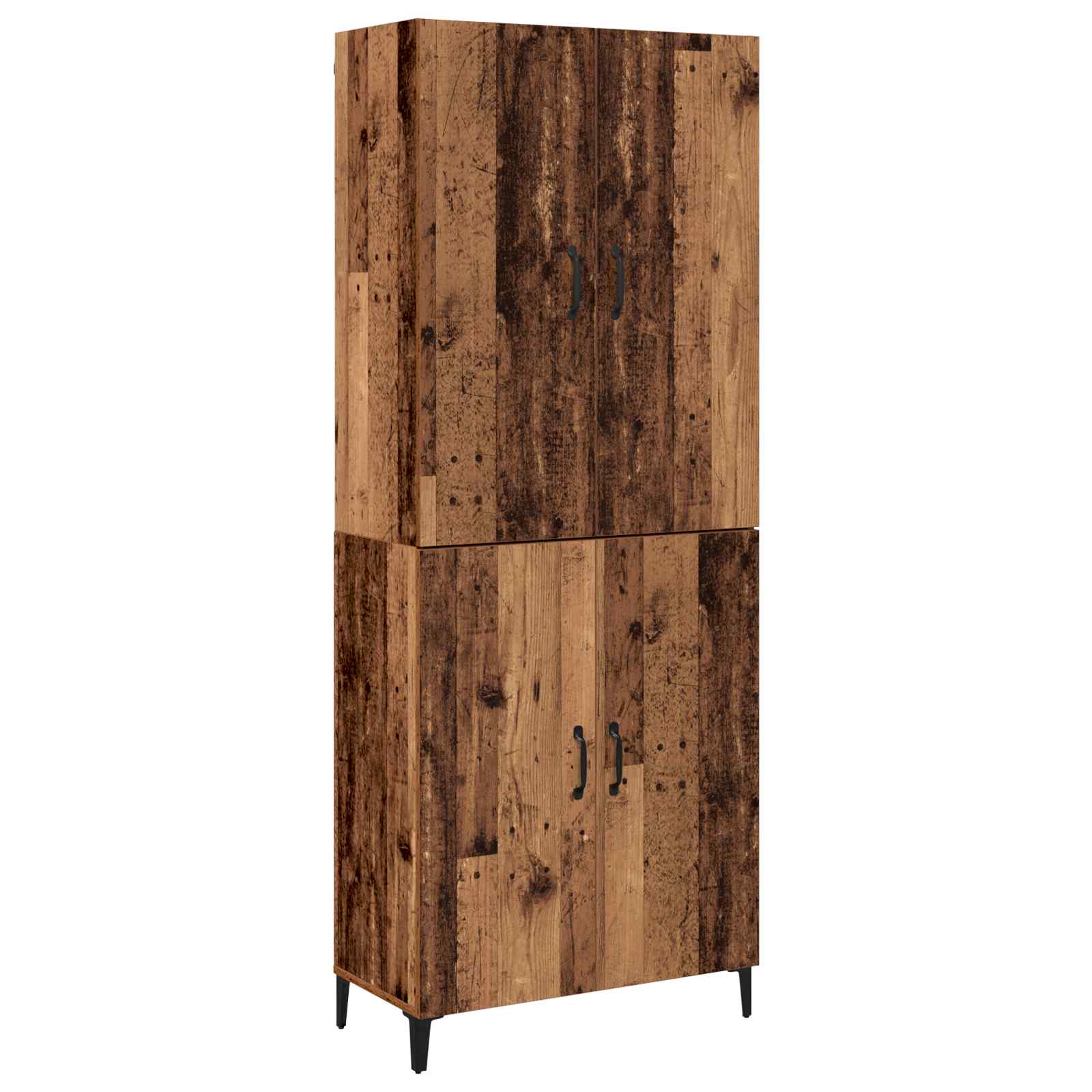Haut Armoire 2 pcs Bois ancien Bois d'ingénierie - XIOS